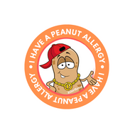 AllerMates Peanut Allergy Warning Label Stickers for Kids