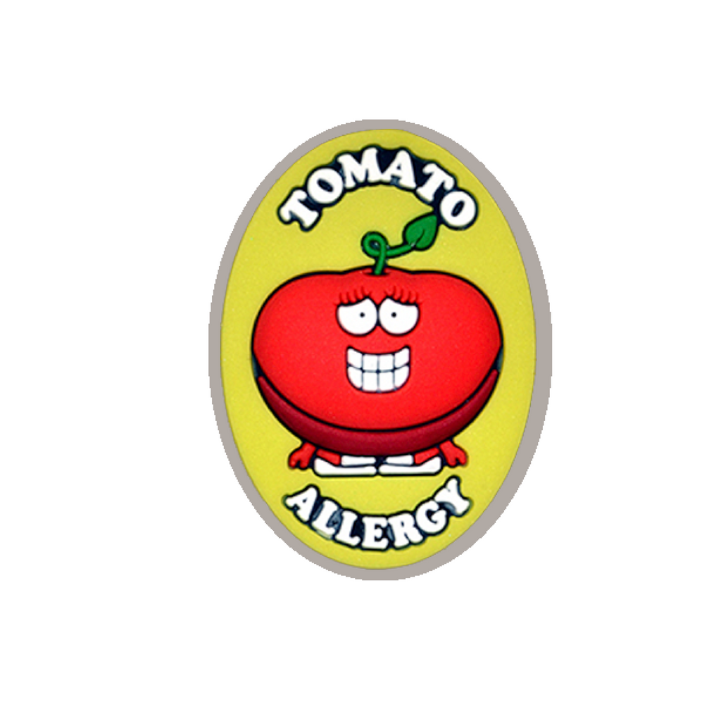 AllerMates Fun Tomato Allergy Charm for Kids Health and Safety