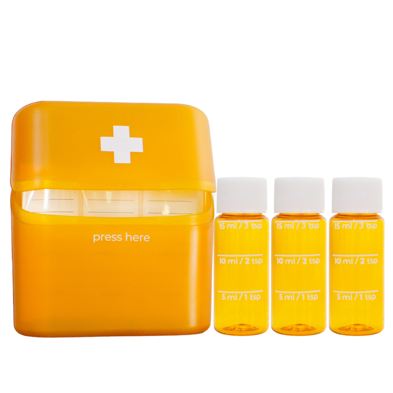 AllerMates Three Pack of Travel Sized Mini Bottles for Liquid