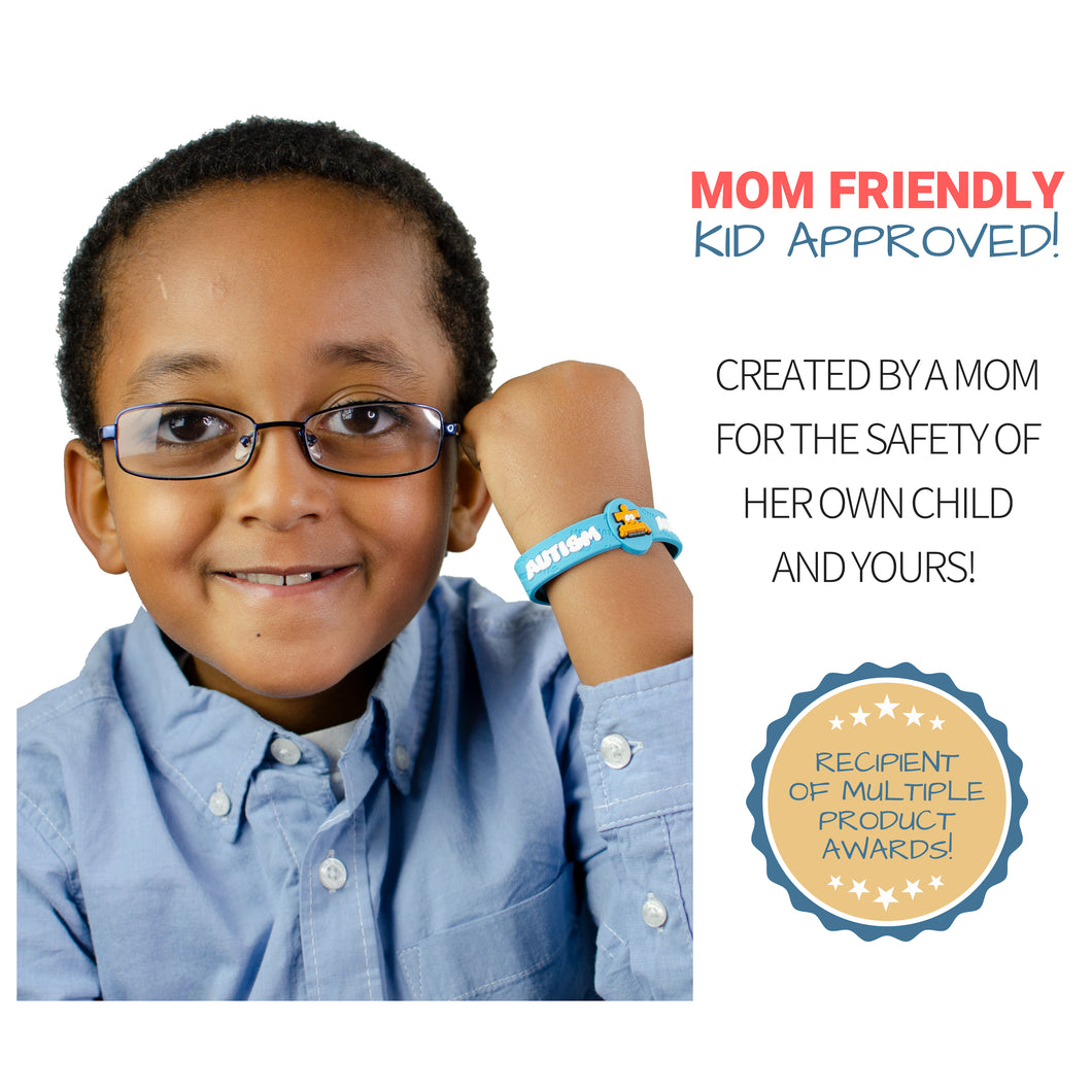 Kids ID Safety Bracelet Children Autism Dementia Alzheimer Travel Wristband  Pink | eBay