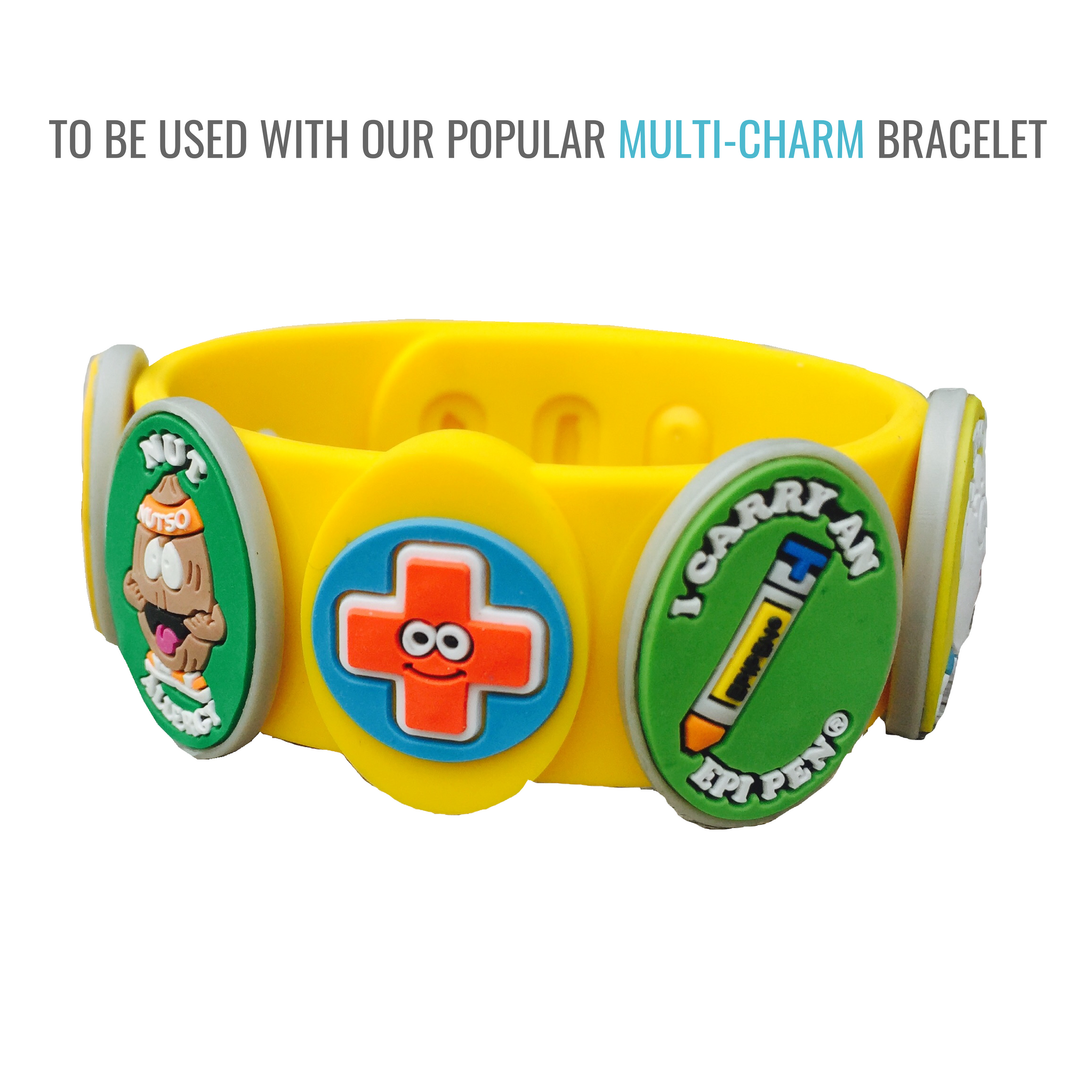 AllerMates Fun Fish Allergy Charm for Kids Health and Safety