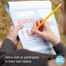 Food Allergy Classroom Forms Notepad