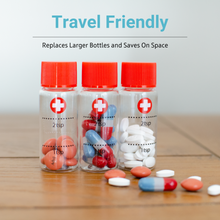 3 Pack of Travel Size, Mini Bottles for Liquid Medicines