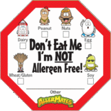 Allergen Alert Labels for Food Packages 24 Pack